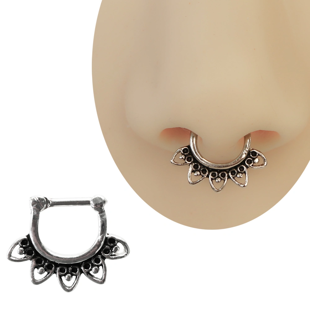 316L cerrahi çelik etnik septum piercing
