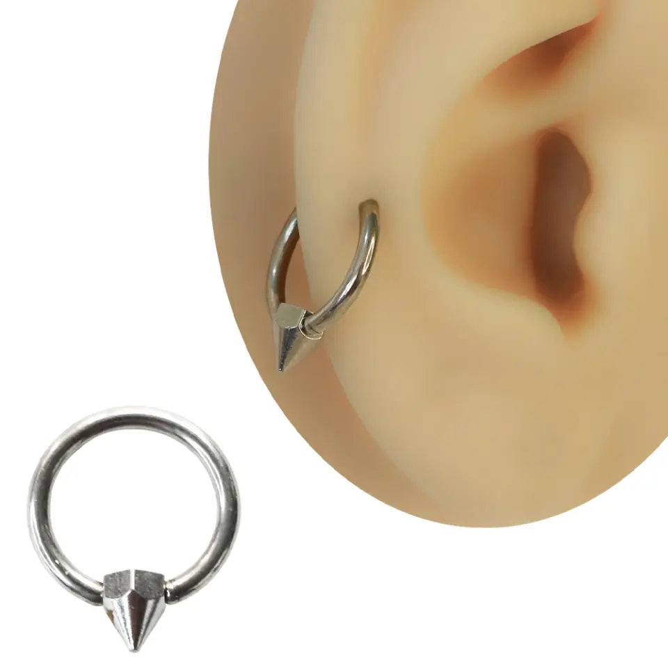 316L cerrahi çelik spike toplu halka piercing
