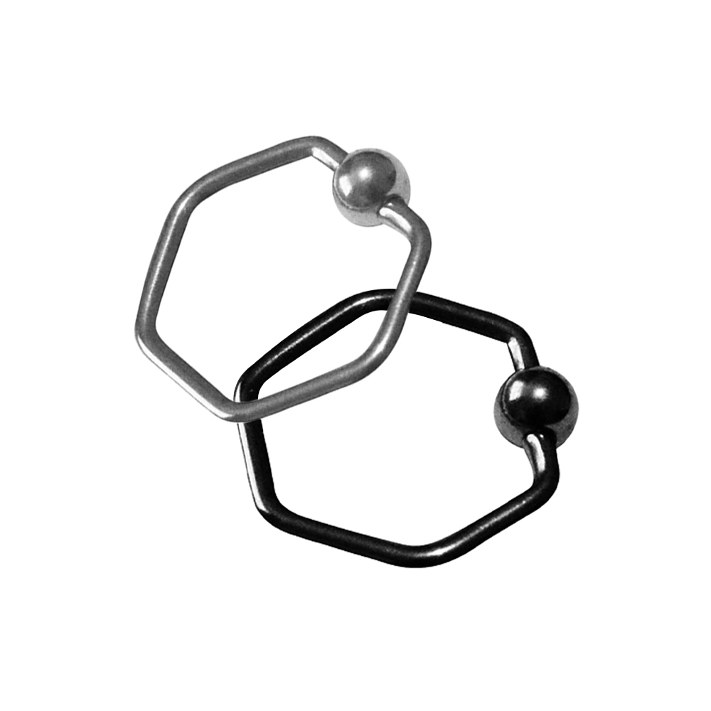siyah-ve-gumus-renk-cerrahi-celik-top-kapamali-altigen-halka-piercing
