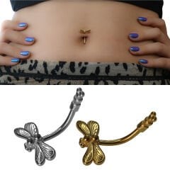 Yusufcuk Çelik Göbek Piercing | Çelik & Gold Seçenekli