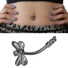 Yusufcuk Çelik Göbek Piercing | Çelik & Gold Seçenekli