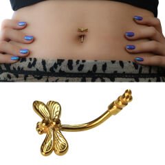 Yusufcuk Çelik Göbek Piercing | Çelik & Gold Seçenekli