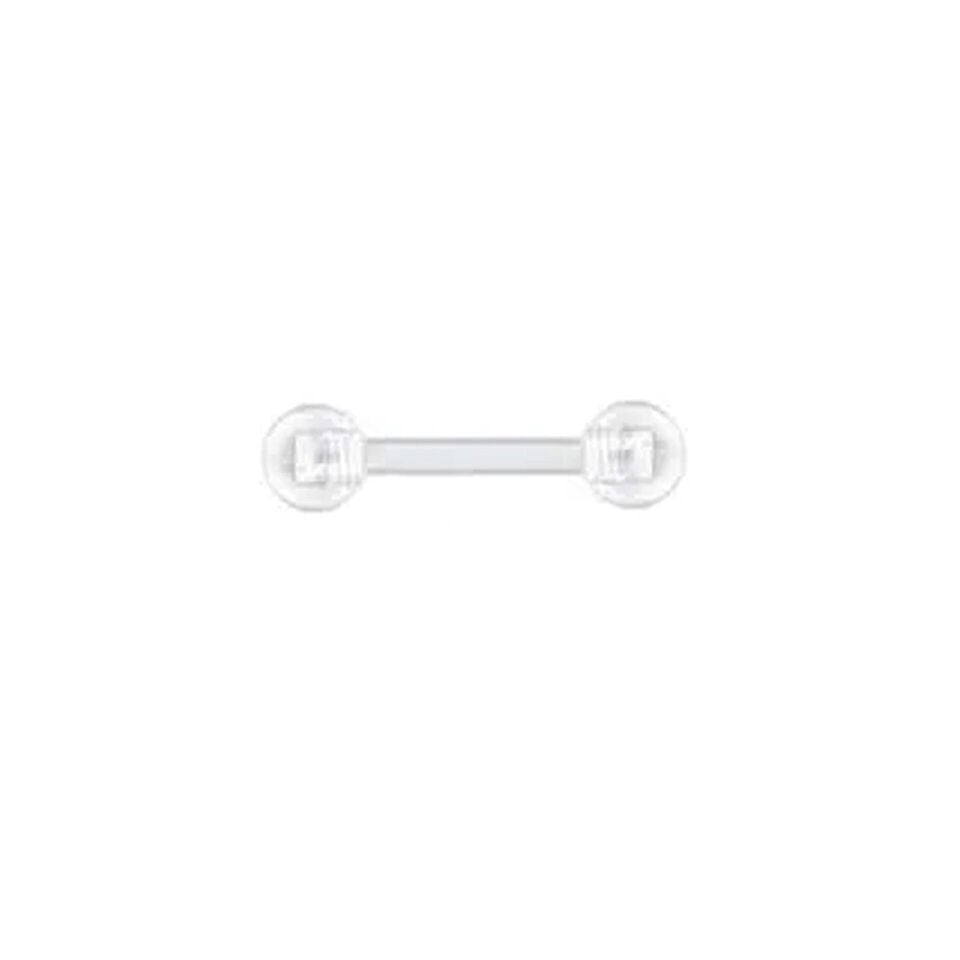 Toplu Bioplastik (PTFE) Düz Bar Piercing, Helix-Conch-Lobe