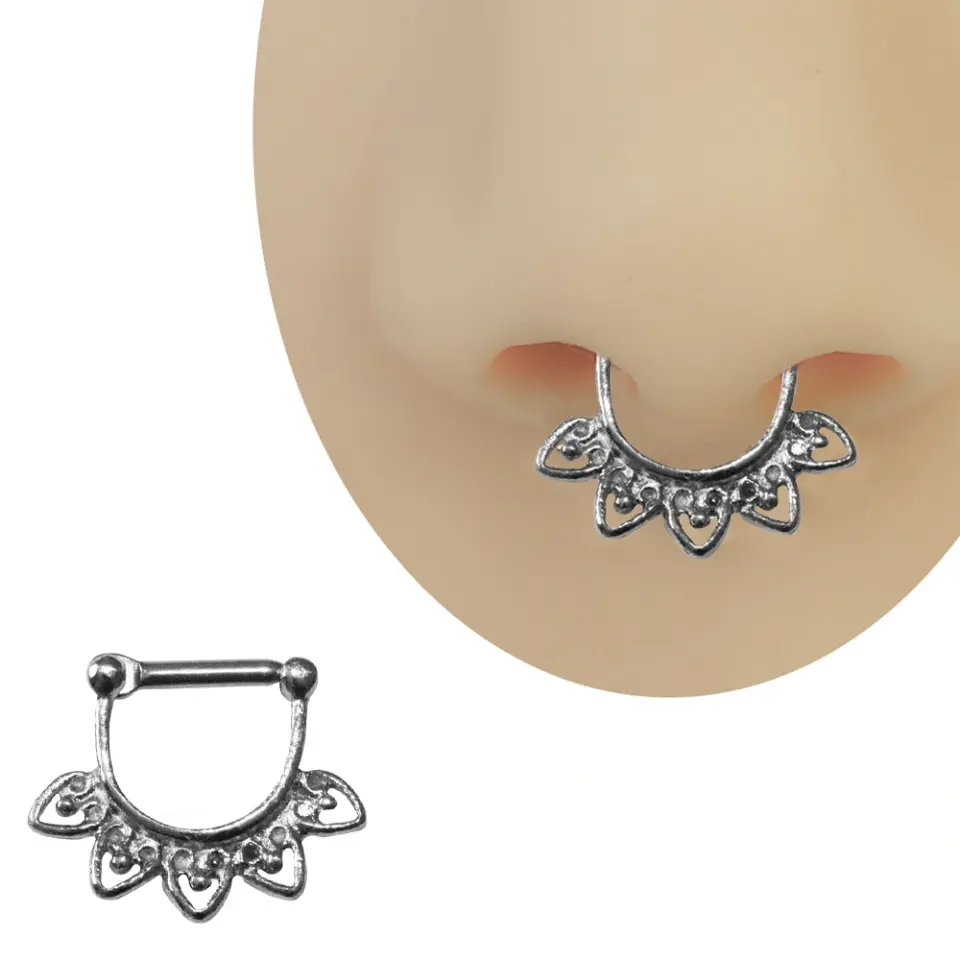 gumus-renk-lotus-yapragini-andiran-islemeli-metal-motifli-cerrahi-celik-barli-septum-piercing