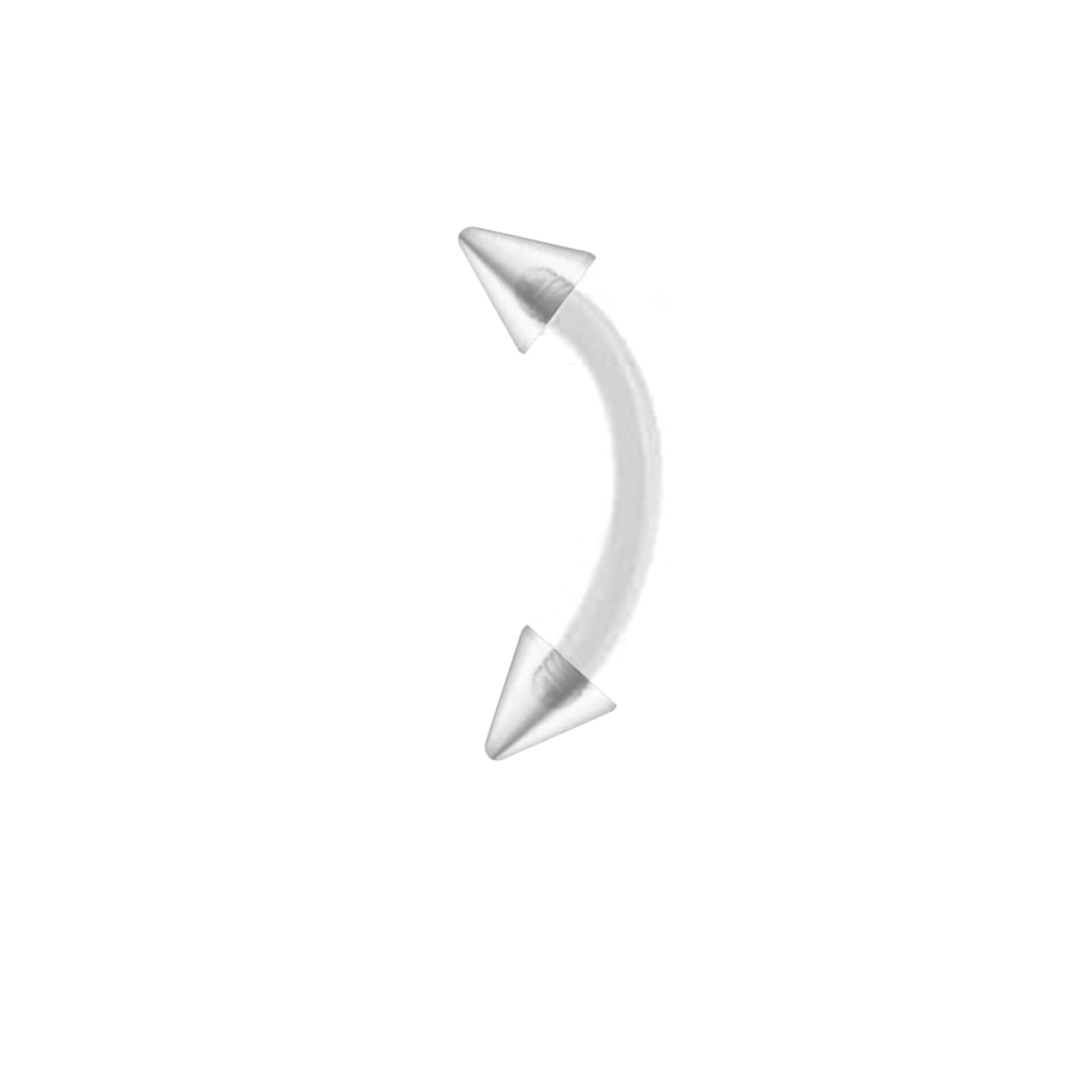 Spayk Bioplastik (PTFE) Banana Piercing, Kaş-Rook-Daith-Snug-Vertical Tragus
