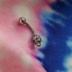 Kurukafa Çelik Göbek Piercing | Çelik & Gold Seçenekli