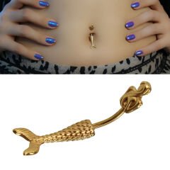 Denizkızı Çelik Göbek Piercing | Çelik & Gold Seçenekli