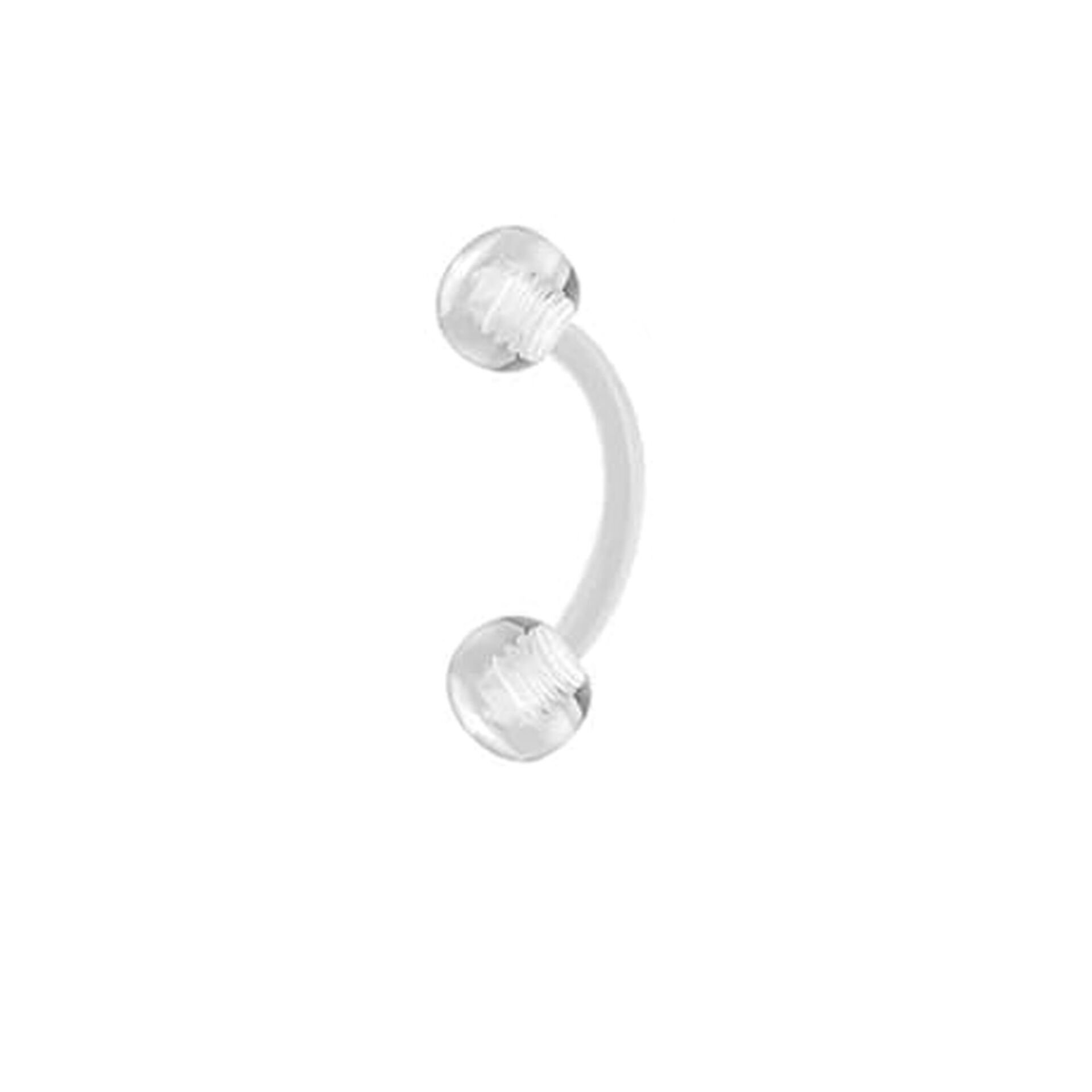 Toplu Bioplastik (PTFE) Banana Piercing, Kaş-Rook-Daith-Snug-Vertical Tragus