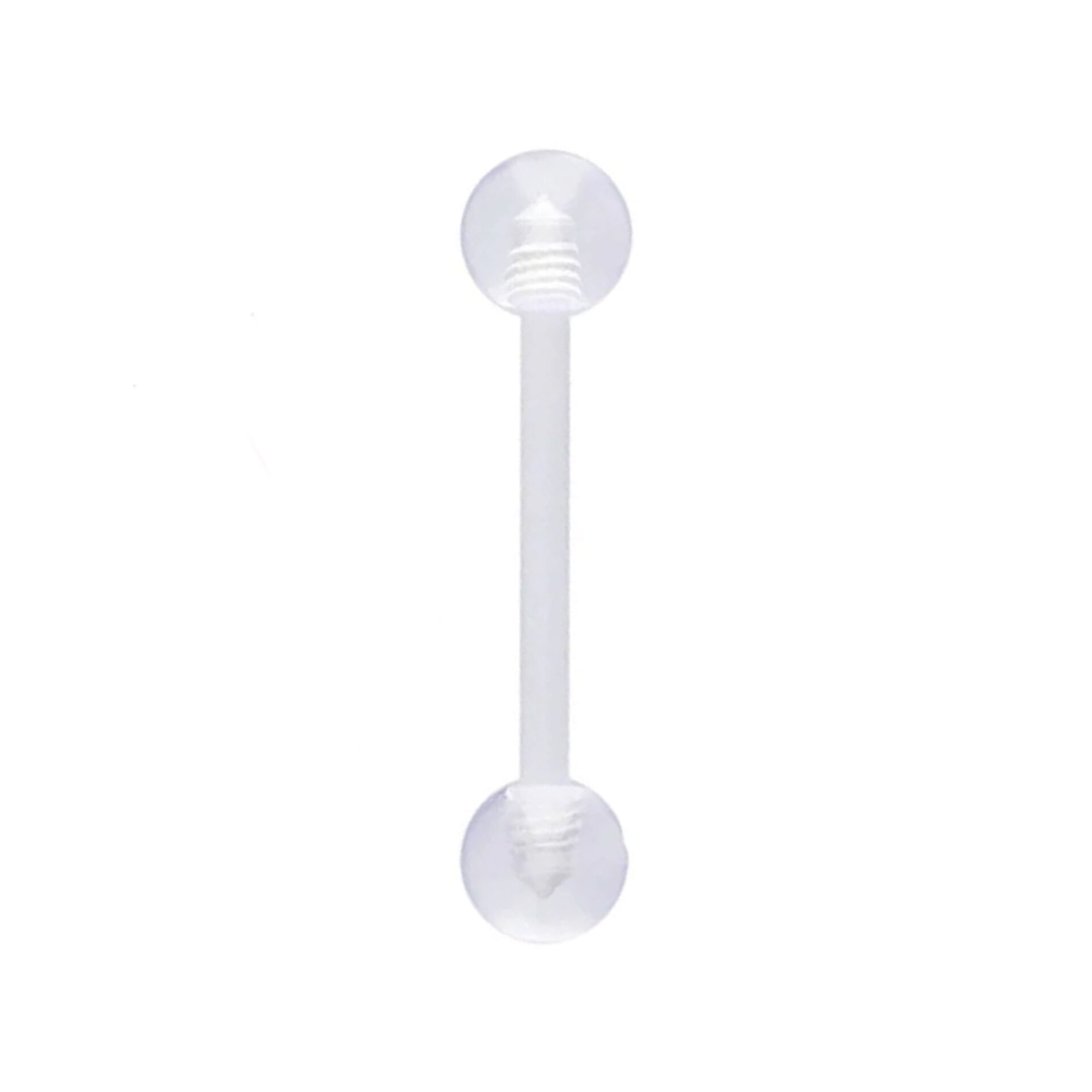 Toplu Bioplastik (PTFE) 1,6 Düz Bar Piercing, Dil-Transverse Lobe