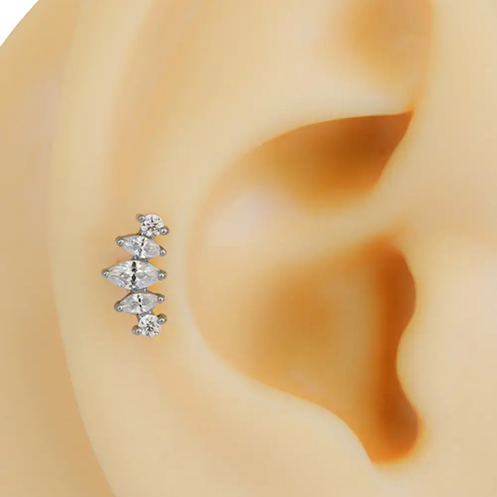 gumus-renk-zirkon-tasli-markiz-dizilim-tragus-helix-kikirdak-piercing