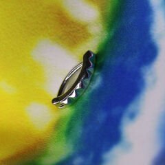 Piramit Çelik Göbek Piercing | Çelik & Gold Seçenekli Piramit Çelik Göbek Piercing