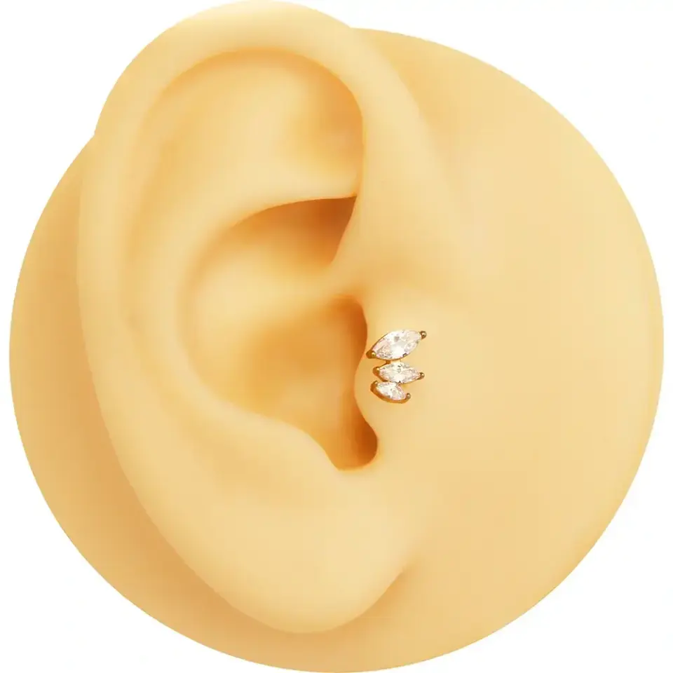 arkasi-duz-flatback-gold-uc-yaprak-tragus-piercing-modeli