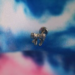 Fiyonk 6x1.2mm Çelik Labret Piercing, Tragus-Helix-Kıkırdak