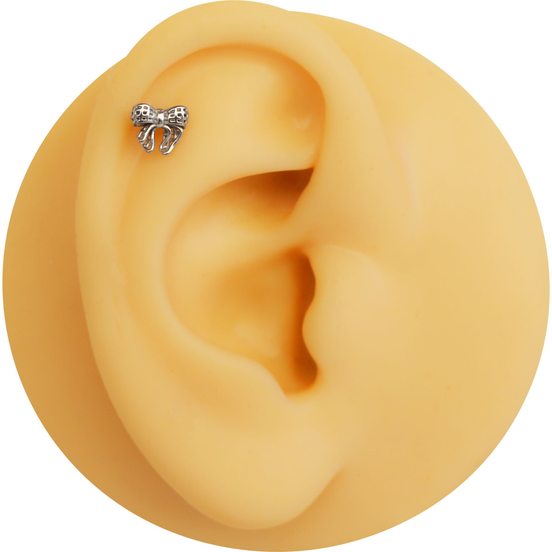 Fiyonk 6x1.2mm Çelik Labret Piercing, Tragus-Helix-Kıkırdak