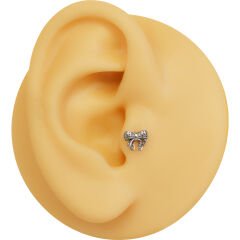 Fiyonk 6x1.2mm Çelik Labret Piercing, Tragus-Helix-Kıkırdak