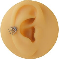 İskelet El 7x1.2mm Çelik Labret Piercing, Tragus-Helix-Kıkırdak