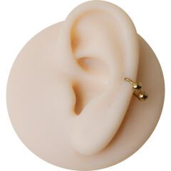 Gold Çelik Yarım Halka Piercing, Tragus-Daith-Helix-Dudak-Septum