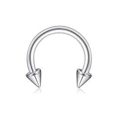 Spayk Çelik Yarım Halka Piercing, Tragus-Daith-Helix-Dudak-Septum