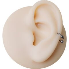 Spayk Çelik Yarım Halka Piercing, Tragus-Daith-Helix-Dudak-Septum