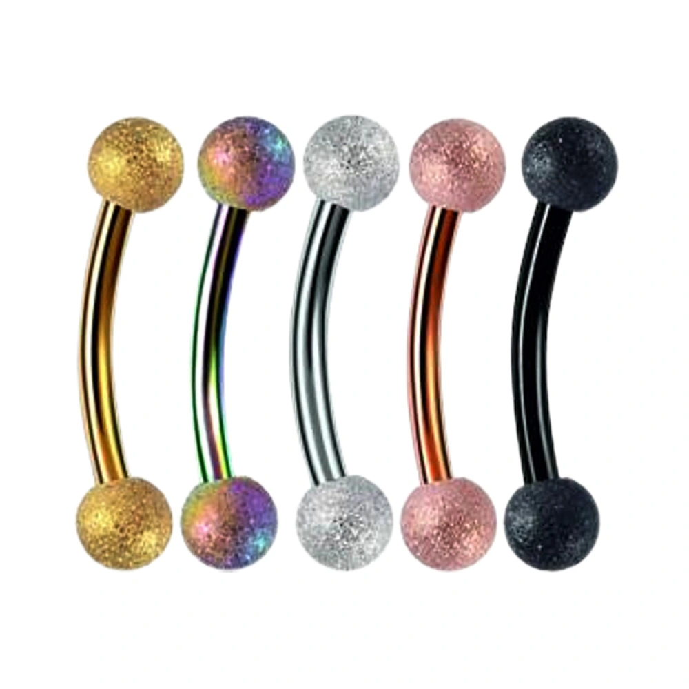 Simli Top Tasarımlı 316L Cerrahi Çelik Kaş ve Rook Piercing renkleri