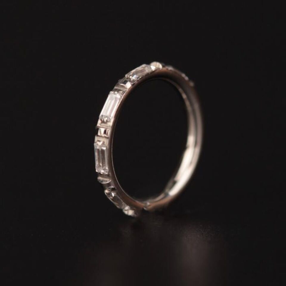 Baguette Luxe Gümüş Renk Menteşeli Clicker 316L Cerrahi Çelik Halka Septum Kıkırdak Piercing 10mm