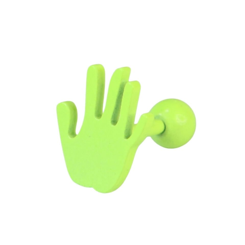 316L çelik Dur helix kıkırdak piercing modelleri yakın çekimi