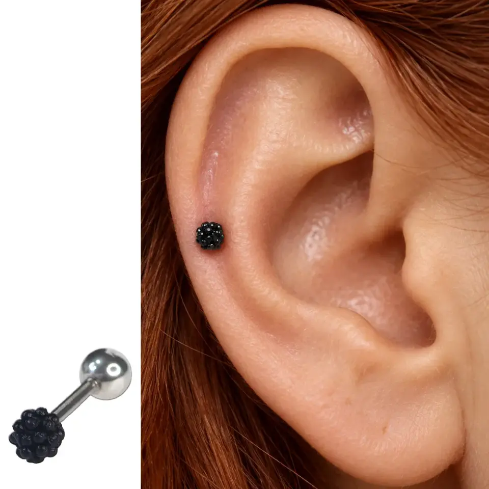 siyah-inci-helix-piercing