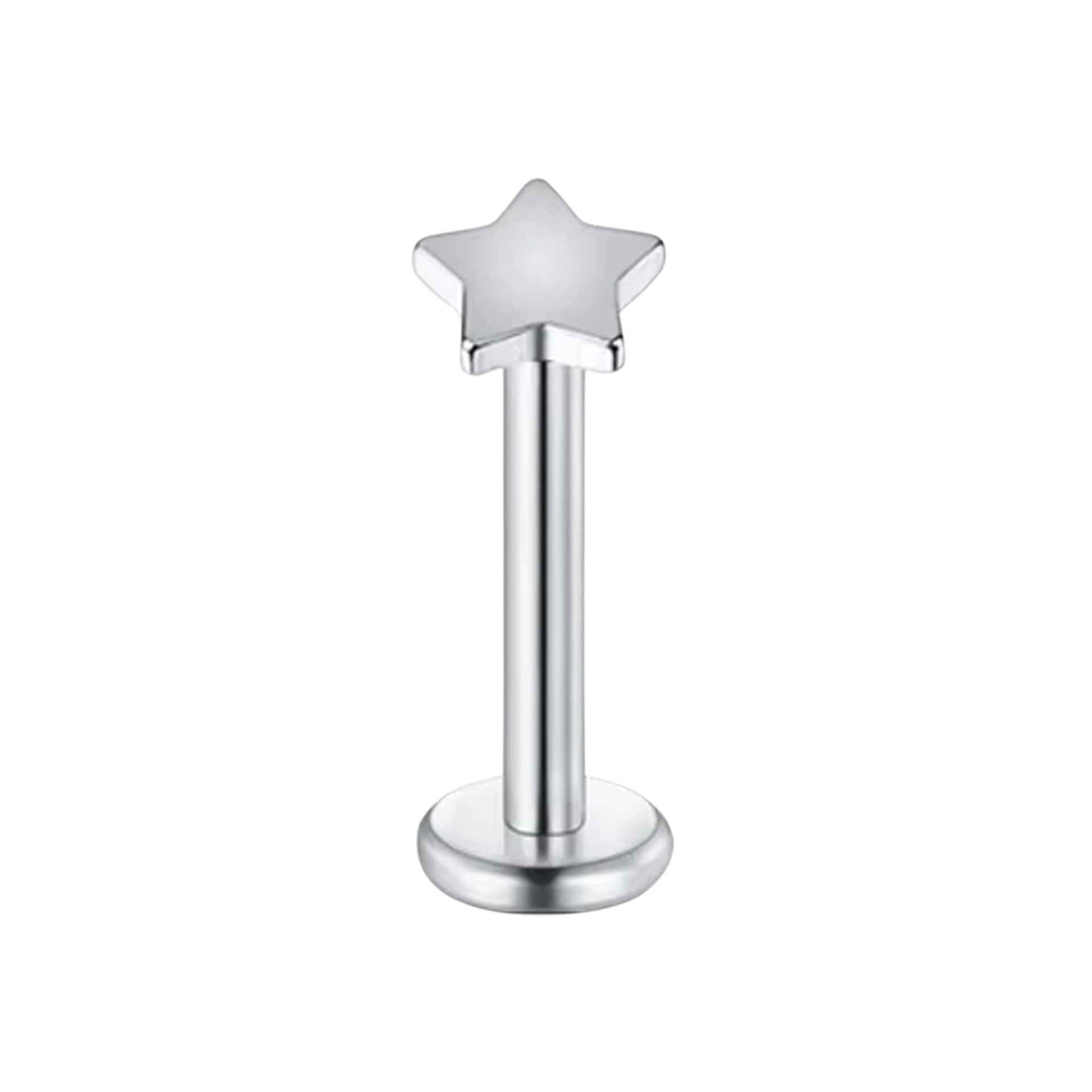 Yıldız Çelik Labret Piercing, Tragus-Dudak-Helix-Kıkırdak