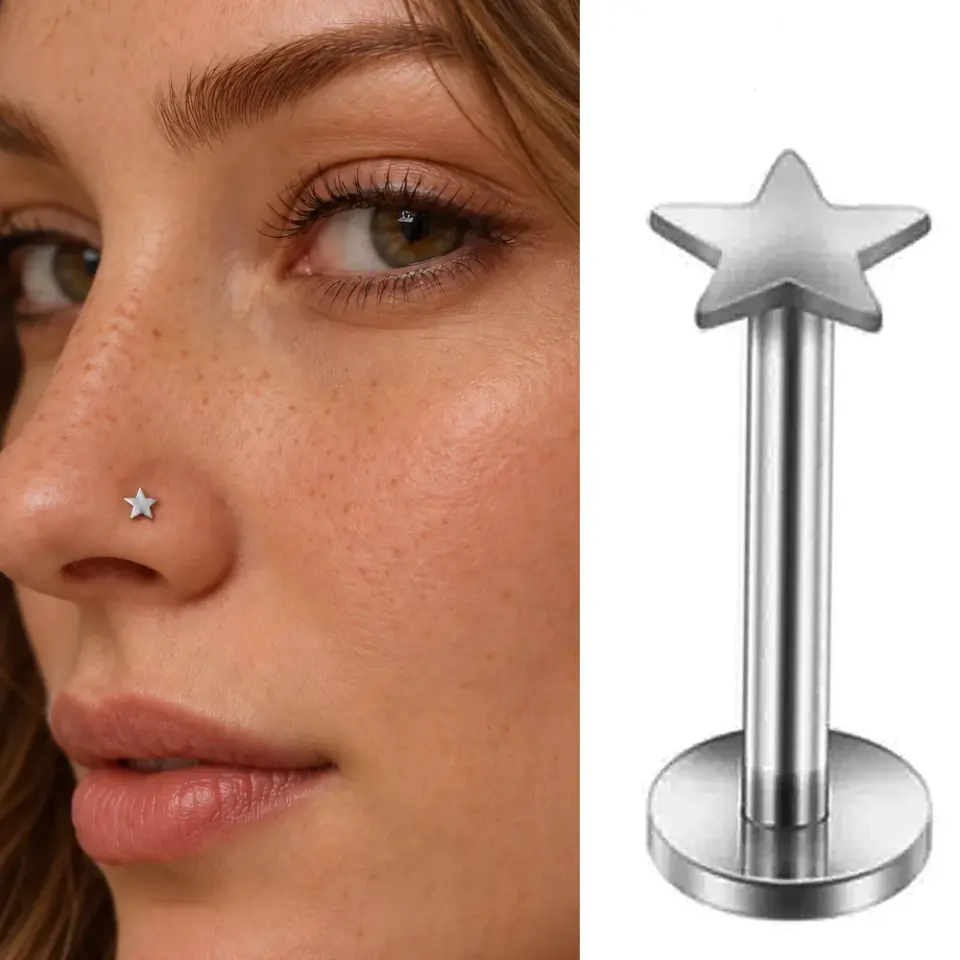 gumus-yildiz-burun-piercing