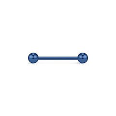 Toplu Mavi Çelik 1,2 mm Düz Bar Piercing, Tragus-Helix-Meme-Septum-Kıkırdak