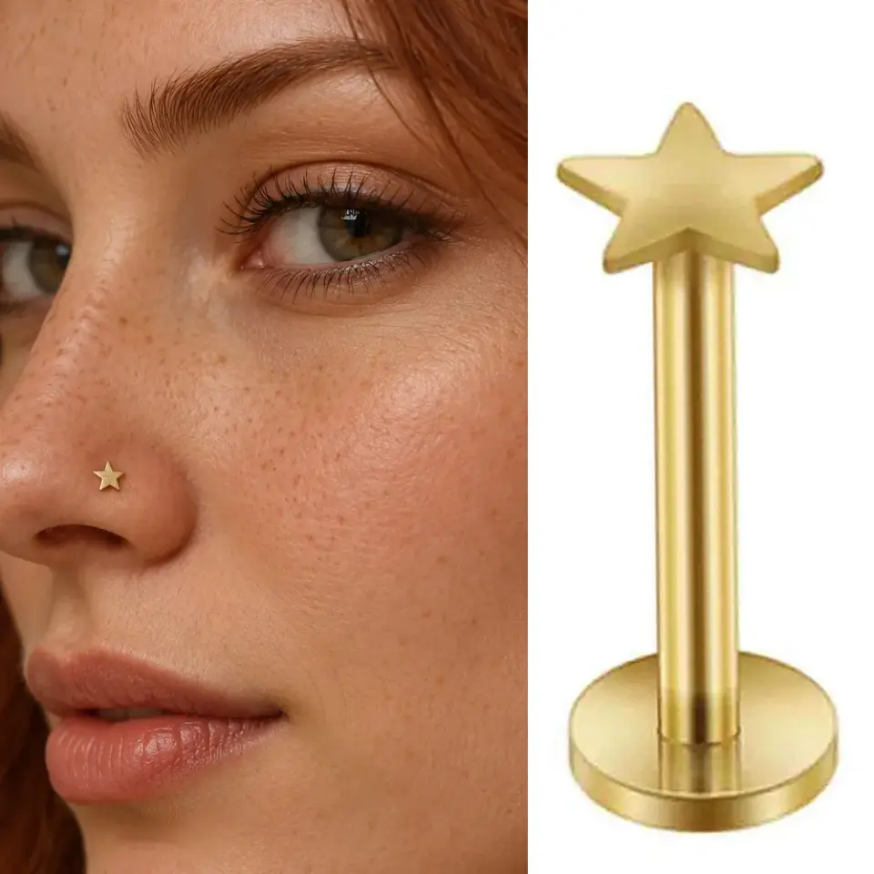sari-yildiz-burun-piercing
