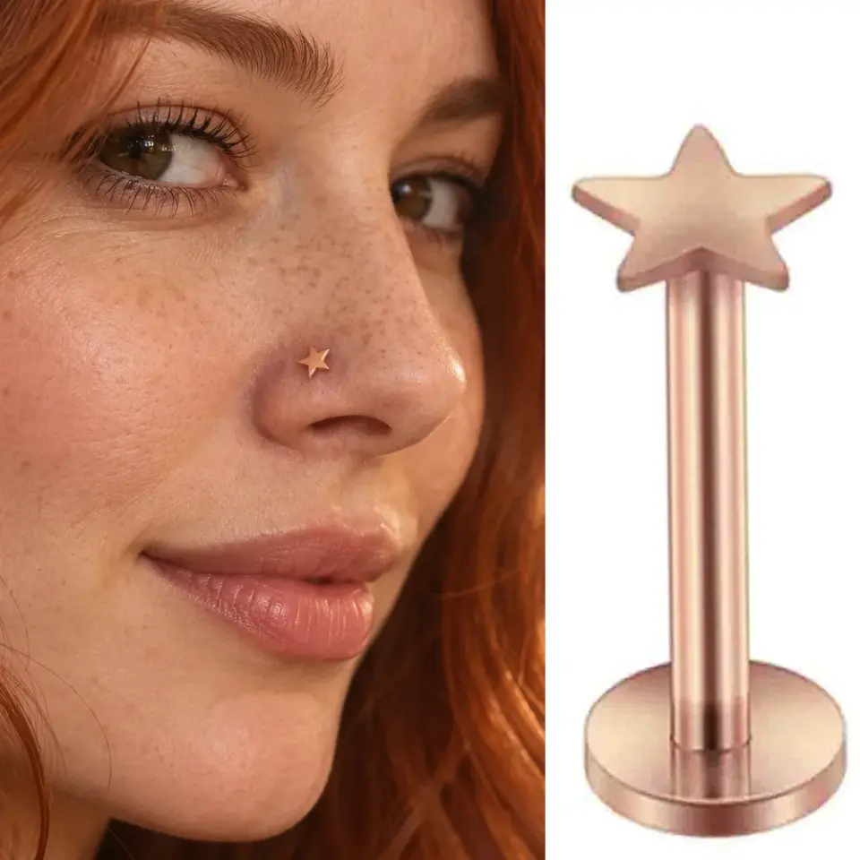 rose-yildiz-burun-piercing