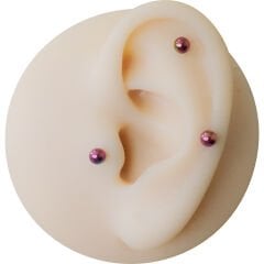 Toplu Gökkuşağı Çelik Flatback Düz Bar Piercing, Tragus-Helix-Conch-Burun-Dudak-Kıkırdak
