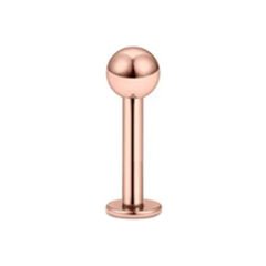 Toplu Rose Çelik Flatback Düz Bar Piercing, Tragus-Helix-Conch-Burun-Dudak-Kıkırdak