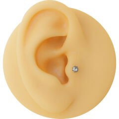 Çok Taş Çelik Labret Piercing, Tragus-Dudak-Helix-Kıkırdak