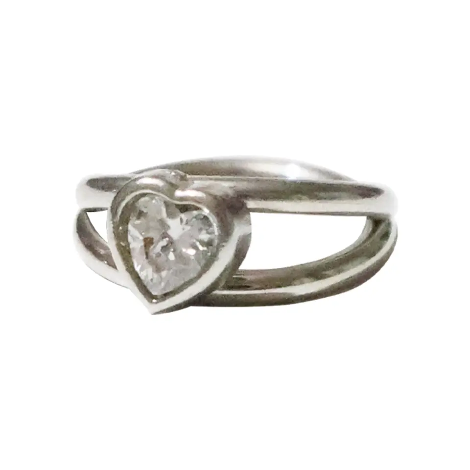 Gümüş renkli menteşeli clicker Infinite Heart tasarımı 316L cerrahi çelik halka helix kıkırdak piercing