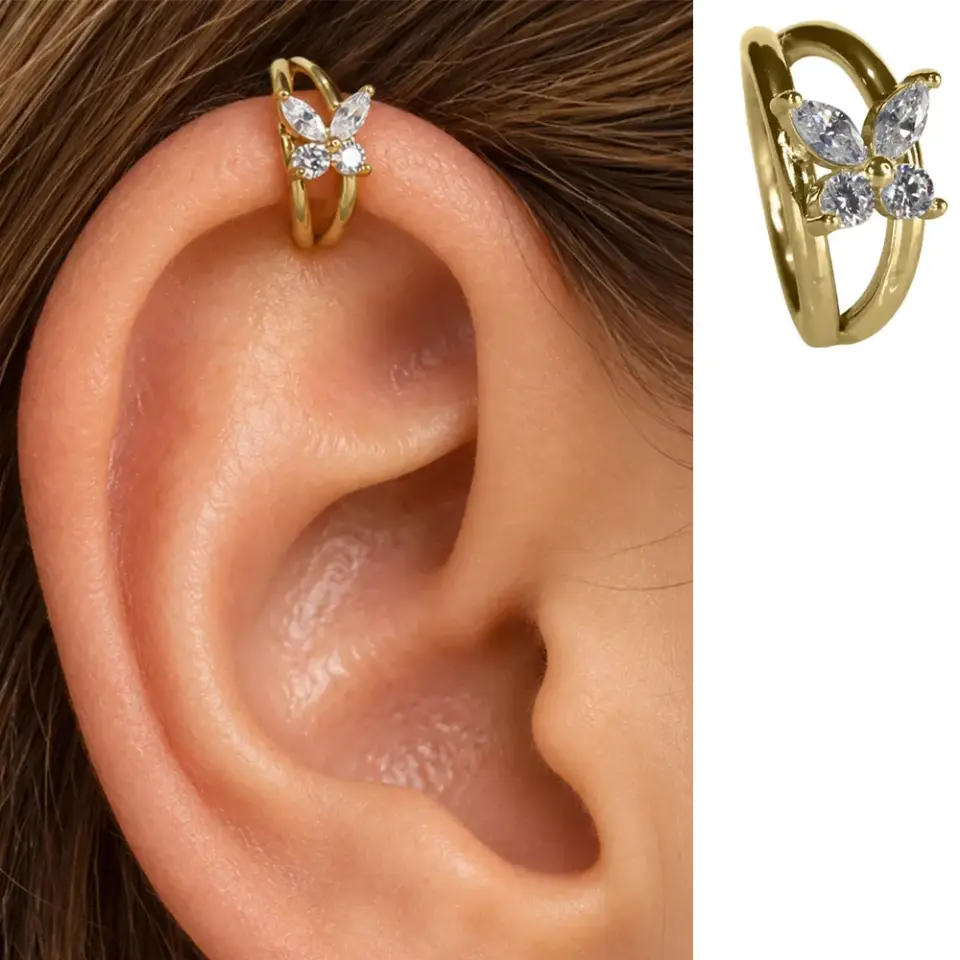 kelebek-objeli-gold-helix-piercing