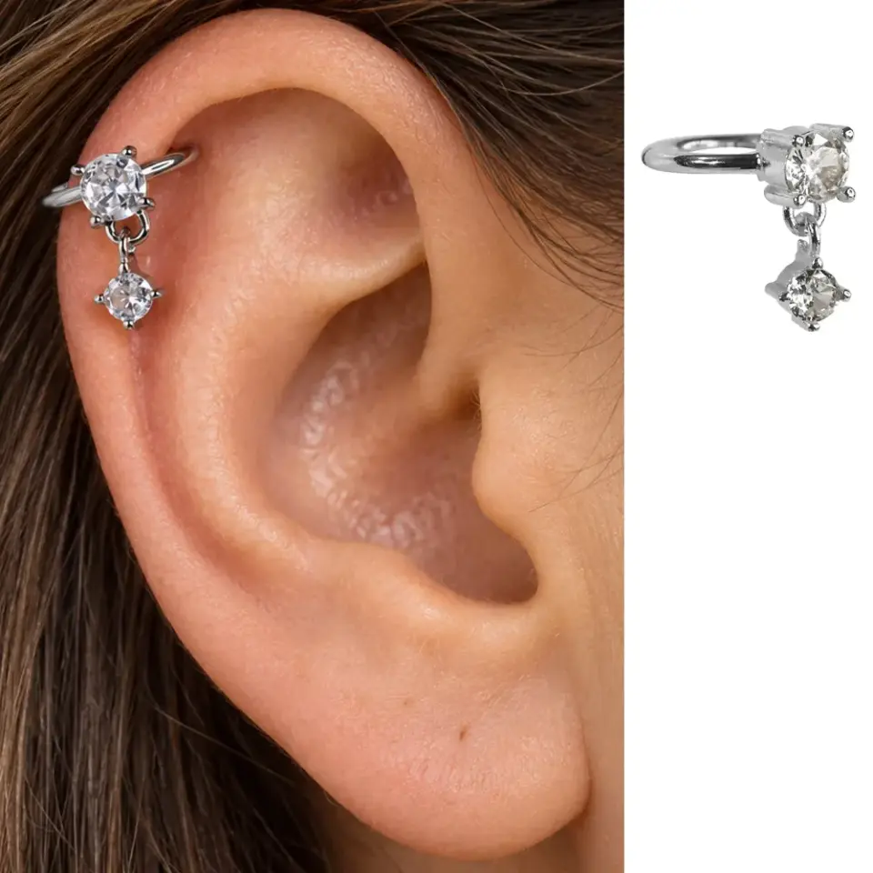 tasli-sallantili-gumus-helix-piercing