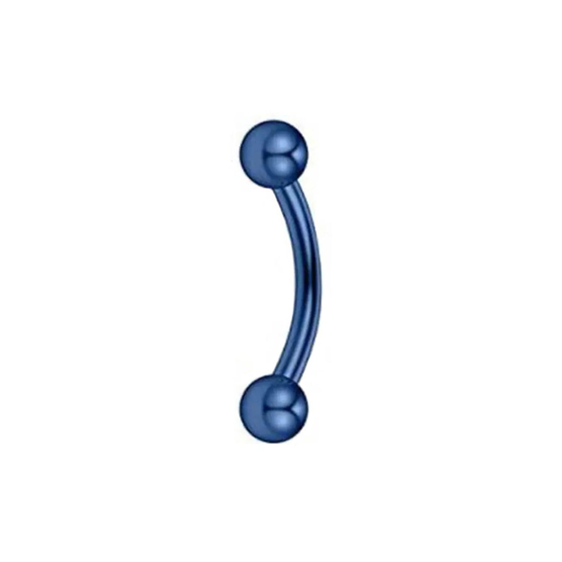 Toplu Mavi Çelik Banana Piercing, Kaş-Rook-Daith-Snug-Vertical Tragus