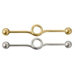Halka Detaylı Çelik 1,6 mm Düz Bar Piercing, Köprü-Industrial