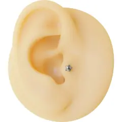 316L cerrahi çelik anti-alerjik yıldız figürlü helix conch kıkırdak küpesi.