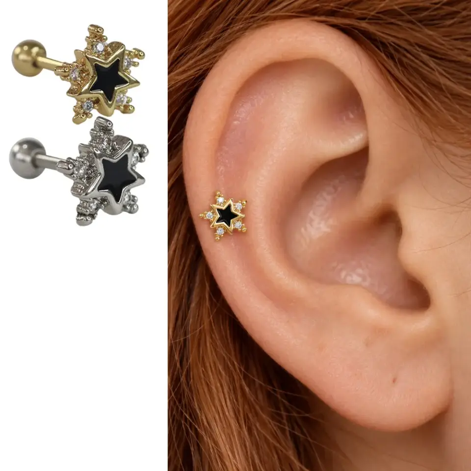 taslı-yildiz-helix-piercing