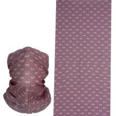 Pudra Kalp Desenli Boru Bandana | 25x50 cm Microfiber Unisex Buff