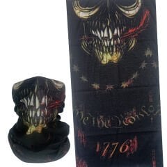Gotik Kuru Kafa ve 1776 Detaylı Boru Bandana | Asi Tarz Microfiber