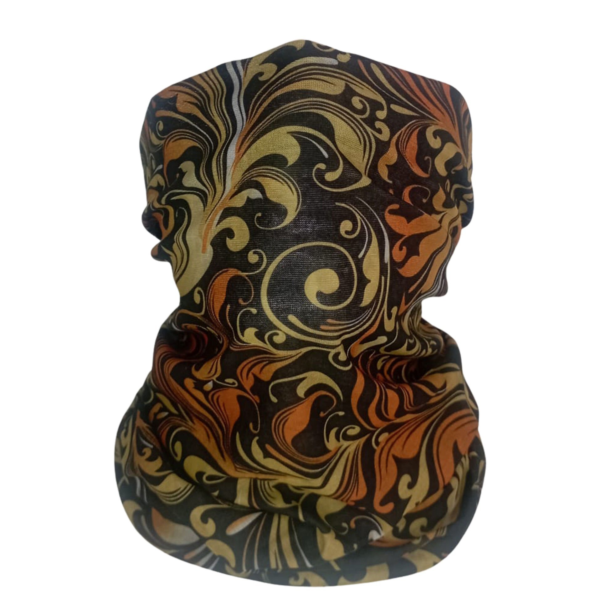Barok Desenli Boru Bandana | Retro Şıklık Microfiber