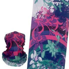 Çiçek Desenli Renkli Boru Bandana | Enerjik & Bohem Tarz