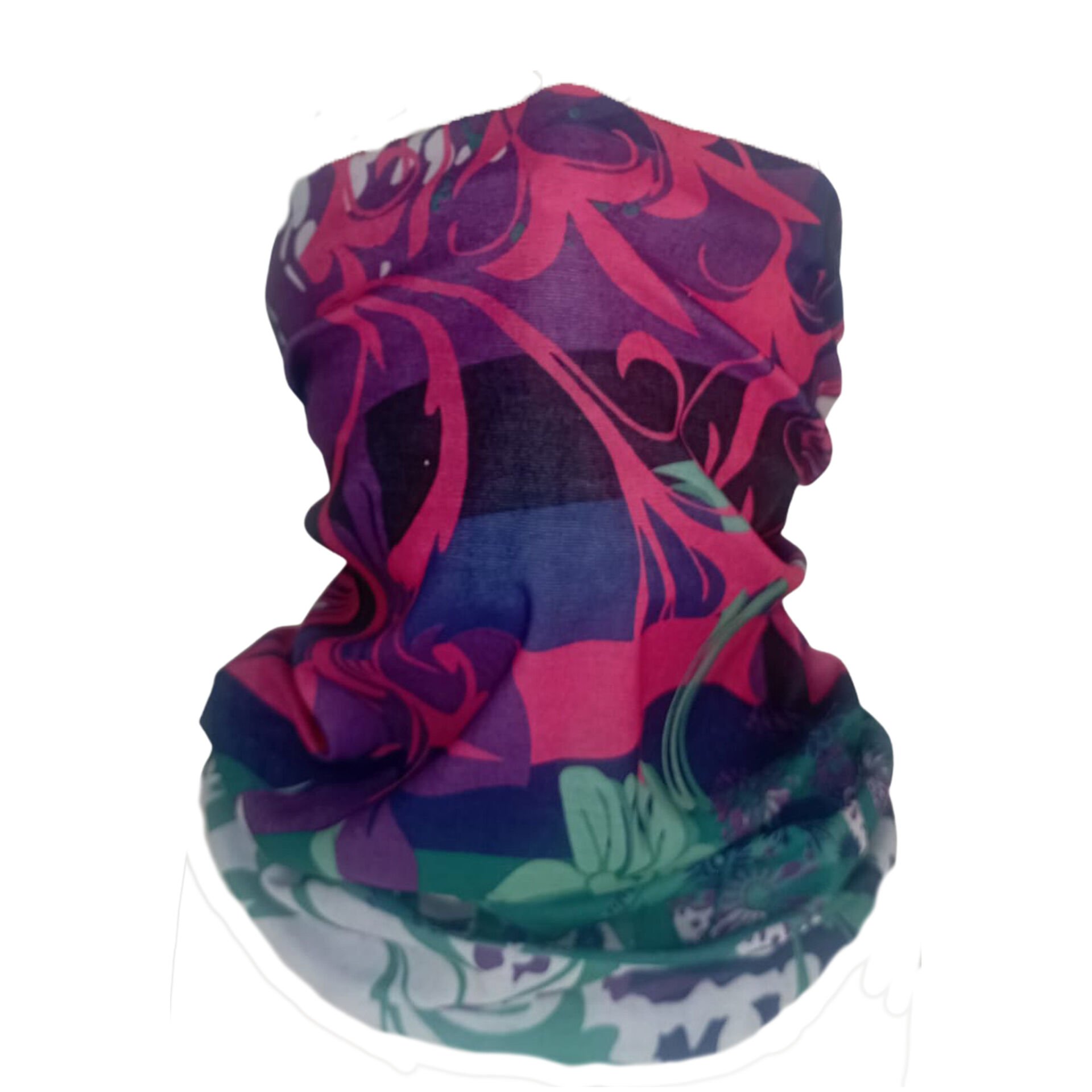 Çiçek Desenli Renkli Boru Bandana | Enerjik & Bohem Tarz