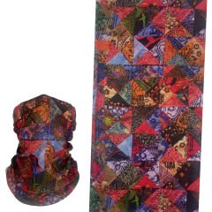 Patchwork Mozaik Desenli Boru Bandana | Etnik & Bohem Stil