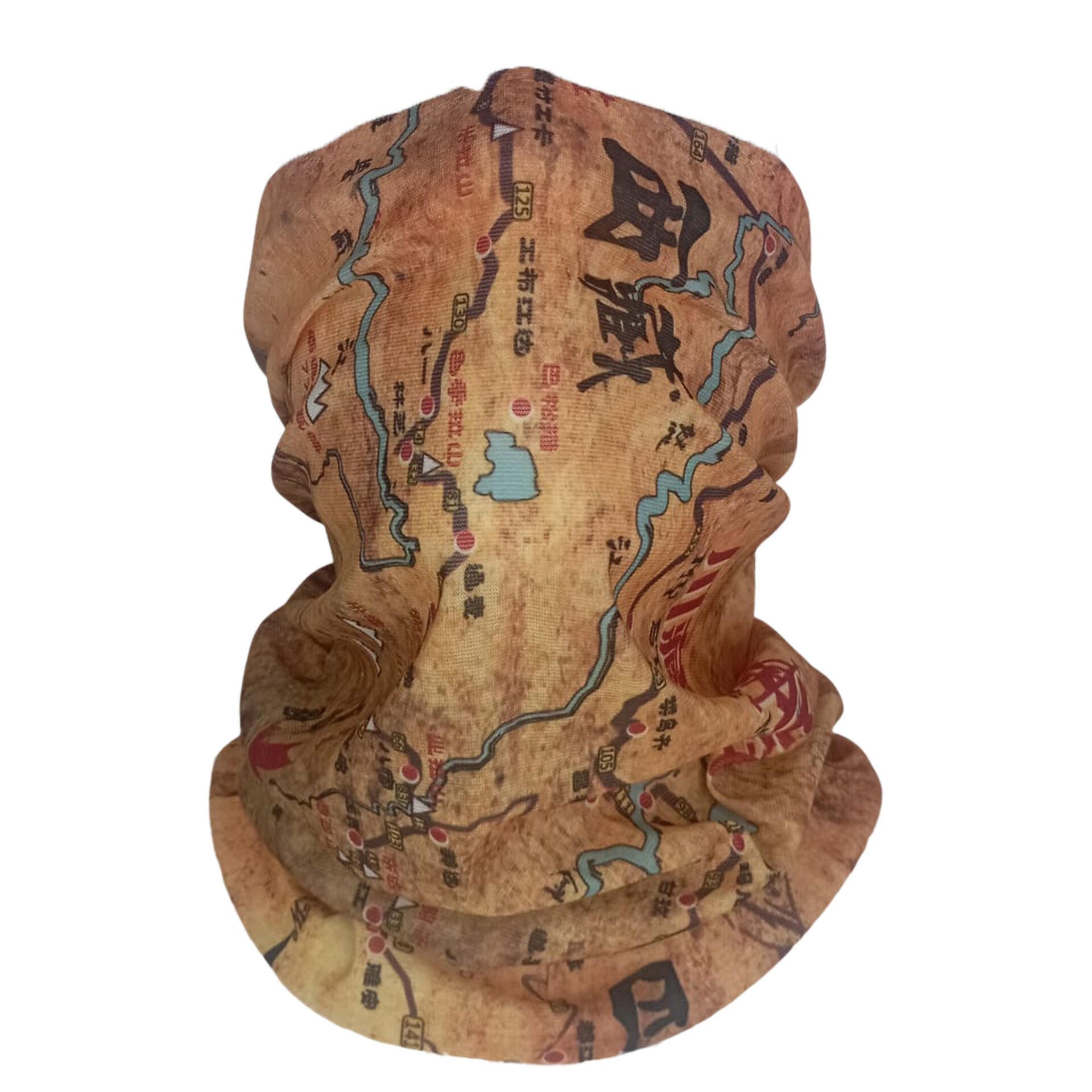 Antik Harita Desenli Boru Bandana | Travel & Outdoor Tarzı