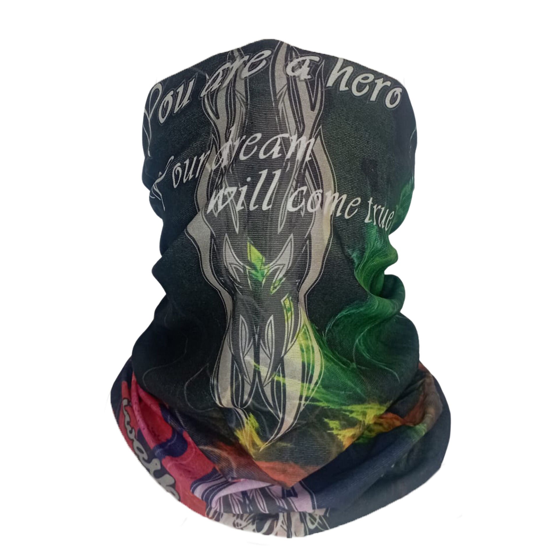 Hero Dream Desenli Boru Bandana | Motivasyon & Spor Tarzı